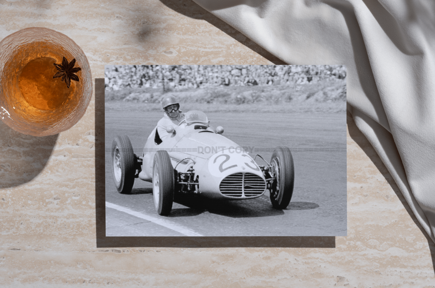 Photo Juan Manuel Fangio – Icône GP Formule 1 – Saison 1953 – Monoplace – 15×20