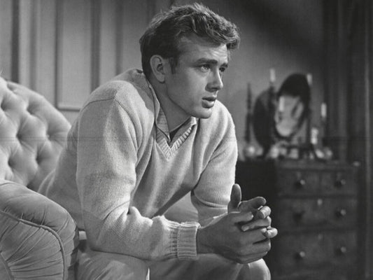 Photo James Dean - Cal Trask - À l'est d'Éden (1955) - Noir et blanc - 15x20