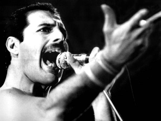 Photo Freddie Mercury lors de la tournée The Works Tour, Londres, 1984 - 15 x 20