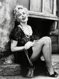 Photo Marilyn Monroe - Cherie - Arrêt d'autobus (1956) - Noir et blanc - 15x20