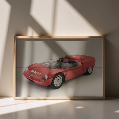 Photo Fiat Abarth 1000 Spider Sport – 131-MC – (1962) – Prototype Course – 15×20
