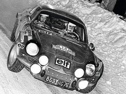 Photo Andruet & Biche – Alpine A110 – Rallye Monte-Carlo (1973) – Course – 15x20