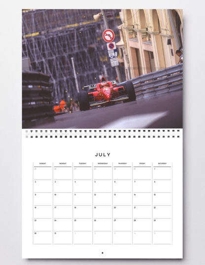Photo Michael Schumacher – GP Monaco 1996 – Ferrari – Circuit mythique – 15×20