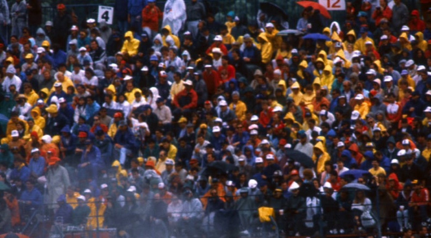 Photo Ayrton Senna – Essais GP d’Australie 1991 (Adelaide) Sous la pluie – 15×20