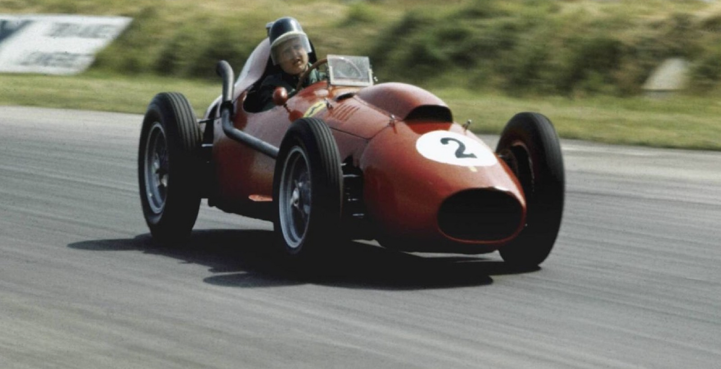 Photo Mike Hawthorn – Ferrari Dino 246 – Grand Prix F1 (1958) – Course – 15×20