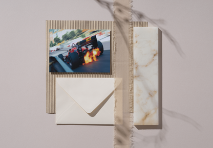 Photo S. Johansson – Ferrari 156-85 – Grand Prix F1 Monaco 1985 – Course – 15×20
