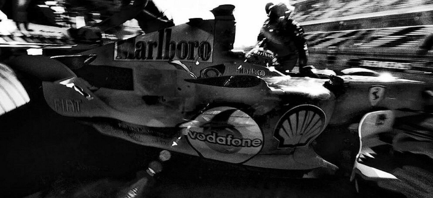 Photo Michael Schumacher – Grand Prix d’Espagne Formule 1 2005 - Ferrari – 15×20