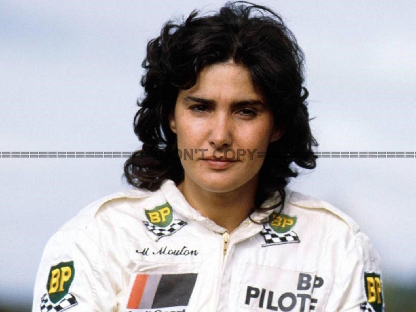 Photo Encadrée Michèle Mouton – Rallye WRC Années 1980 – Portrait Pilote – 15x20