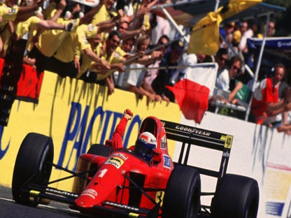 Photo Alain Prost – Ferrari 641 – Grand Prix F1 Circuit Paul Ricard 1990 – 15x20