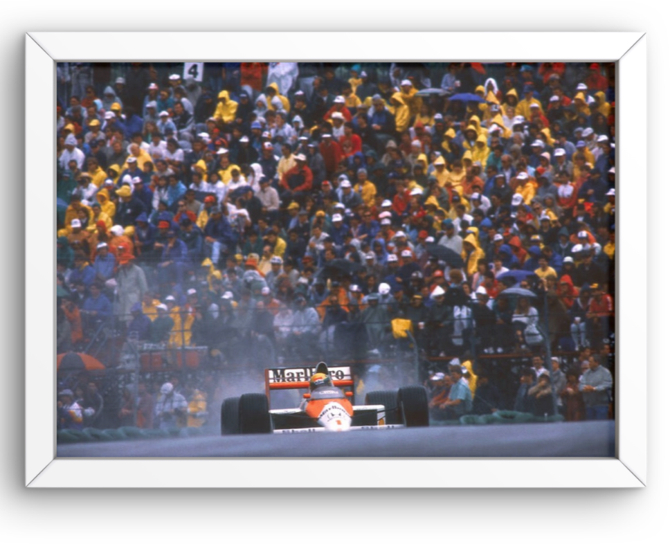 Photo Encadrée Ayrton Senna – Essais GP d’Australie (1991) (Adelaide) – 15×20