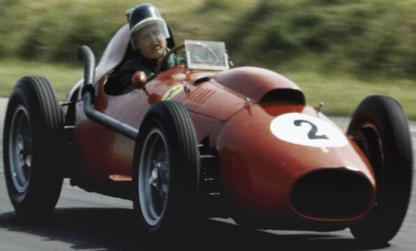 Photo Mike Hawthorn – Ferrari Dino 246 – Grand Prix F1 (1958) – Course – 15×20