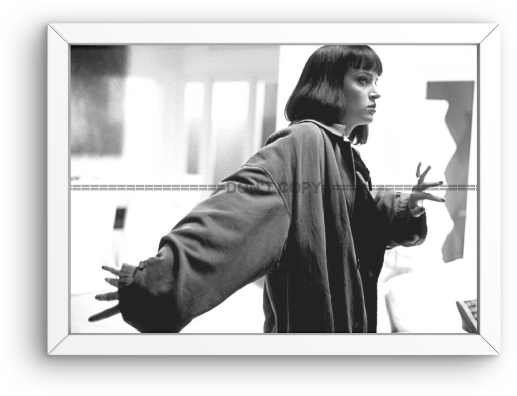 Photo Encadrée Uma Thurman – Pulp Fiction (1994) – Noir et blanc - Cadre – 15×20
