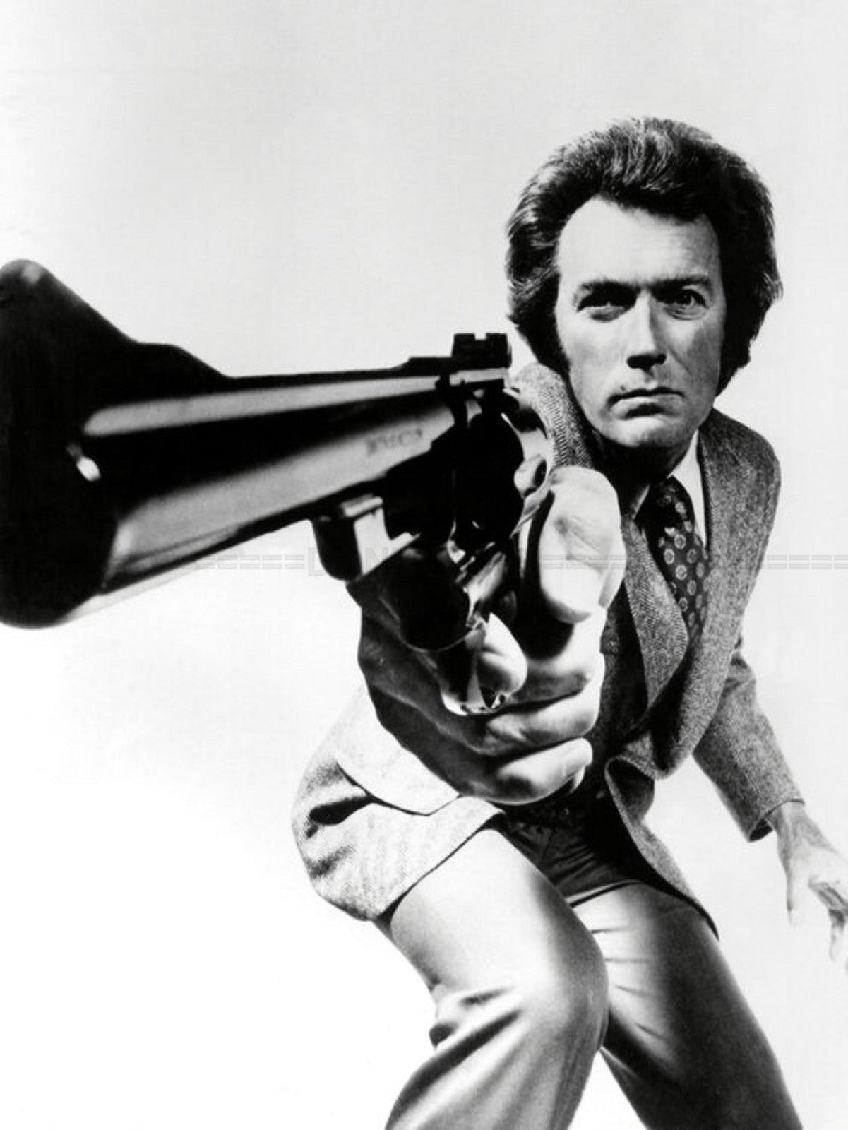 Photo Clint Eastwood - Magnum Force (1973) - Noir et blanc - 15x20