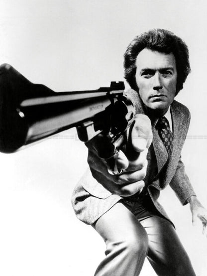 Photo Clint Eastwood - Magnum Force (1973) - Noir et blanc - 15x20