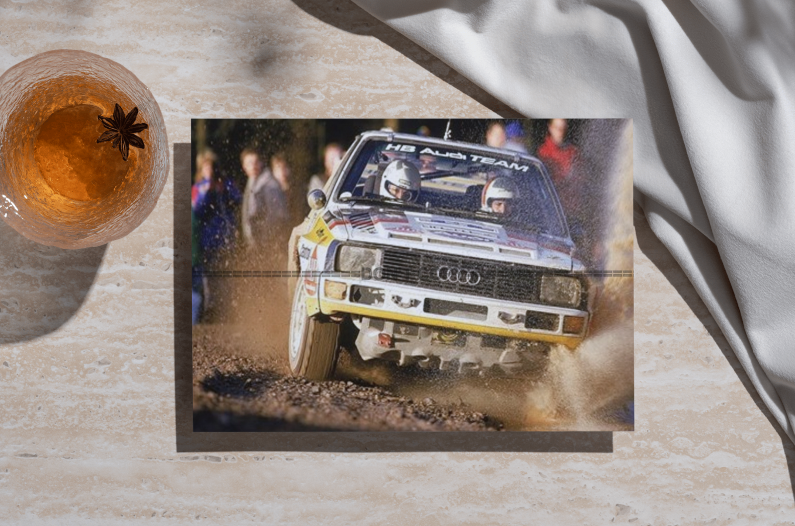 Photo Michèle Mouton – Audi Quattro – Lombard RAC Rally  1984 – Groupe B – 15x20