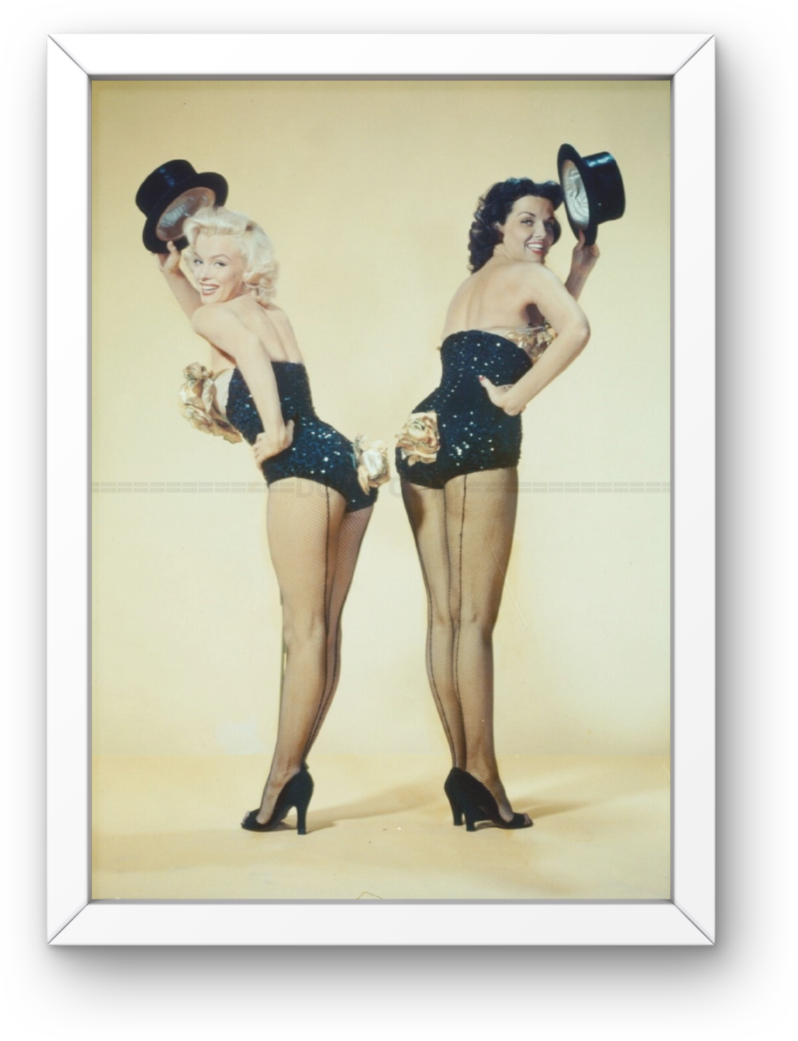 Photo Encadrée Marilyn Monroe & Jane Russell - Gentlemen Prefer Blondes - 15x20