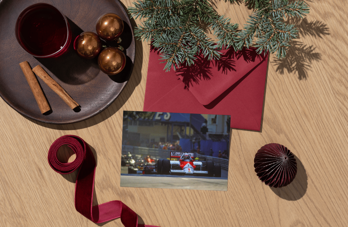 Photo Alain Prost devant Ayrton Senna – GP de Monaco F1 – Duel mythique – 15×20